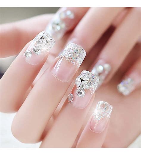 fancy wedding nails   astyledweddingcom