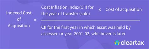 cost inflation index overview calculation benifits examples