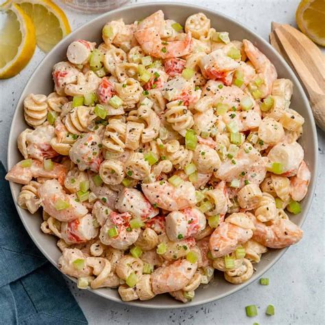 Cold Seafood Pasta Salad Recipe With Crabmeat And Shrimp - My Bios