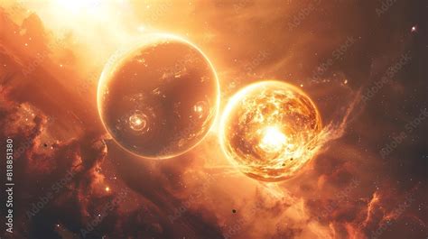 astronomical image   binary star system stunning high resolution