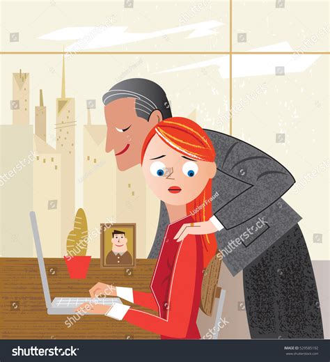 Sexual Harassment Workplace Stock Vector (Royalty Free) 529585192