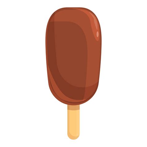 Chocolate ice cream icon, cartoon style 14307597 Vector Art at Vecteezy