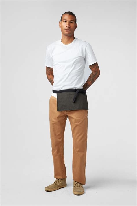 The Fanny Pack Apron in Charcoal Canvas | Restaurant uniforms, Waiter uniform design, Waiter uniform