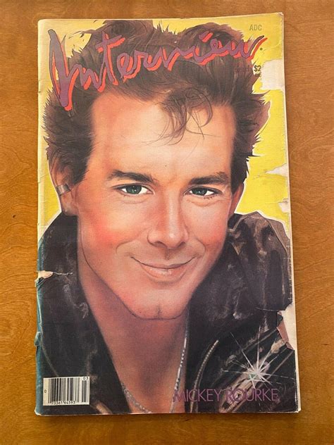 INTERVIEW MAGAZINE-Mickey Rourke- March 1985 | #3924140951