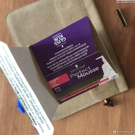 Краска для волос Schwarzkopf Perfect Mousse - «Перфект мусс 816 ...
