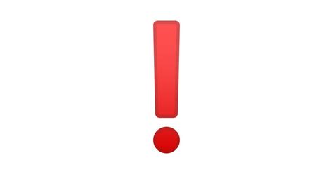 Emoji Ponto De Exclamação - Ponto De Exclamação Vermelho Emoji