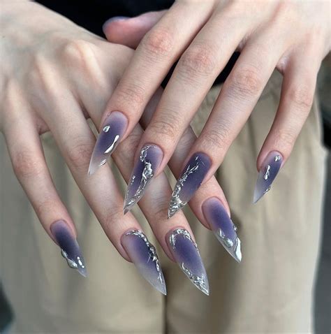 Пин от пользователя çağla💋 на доске nail art | Остроконечные ногти ...