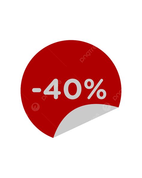 40 Discount Vector Hd Images, Discount 40, Vector Icon Template, Season