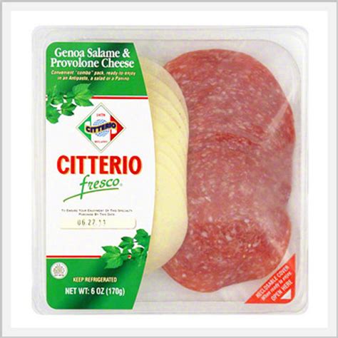 Italian Dry Salami & Provolone Cheese Slices (454 g) | vacationstore