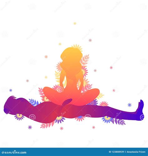 Kama Sutra Sexual Pose the Ship. Stock Vector - Illustration of