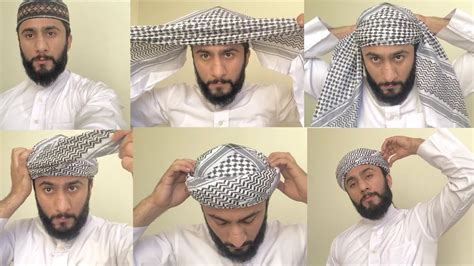 tie arabic shemagh style  headscarf  men