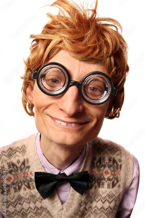 Funny nerd Stock-Foto | Adobe Stock