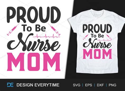 Proud to Be Nurse Mom Quotes SVG Graphic by DesignEverytime · Creative