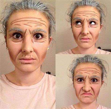 Elegant Old Age Makeup on a Proscenium Stage