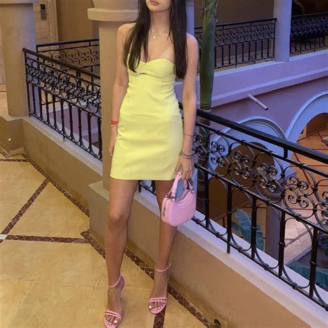 zara yellow strapless dress size 6 worn once perf... - Depop