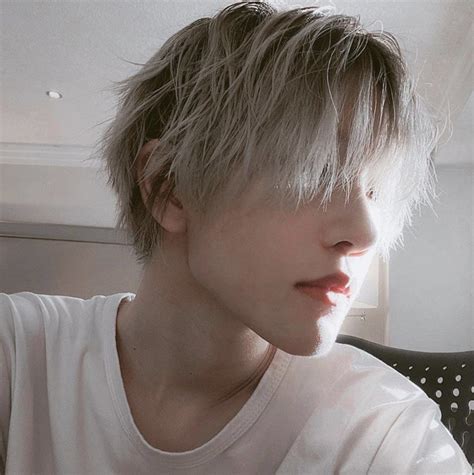 hakken  twitter   white hair men guys  white hair