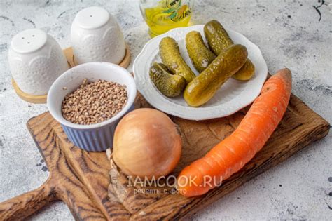 Гречка с солеными огурцами — рецепт с фото пошагово