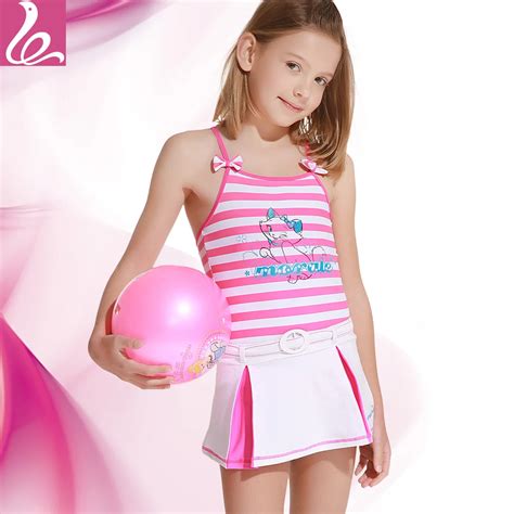 Menglan swimwear female child one piece dress child parent child ...