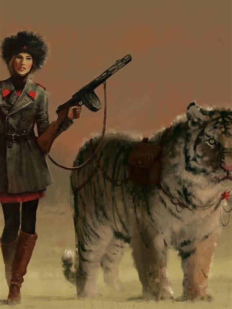 Download wallpaper Russia, soldier, weapon, tiger, uniform, Sibirian