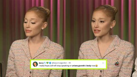 Ariana Grande Addresses Comments About Her Body