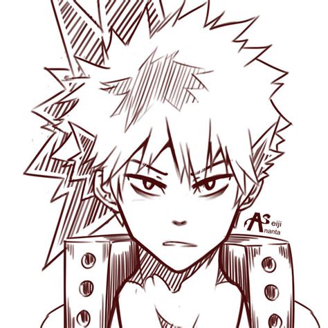 Easy Drawing Of Bakugou