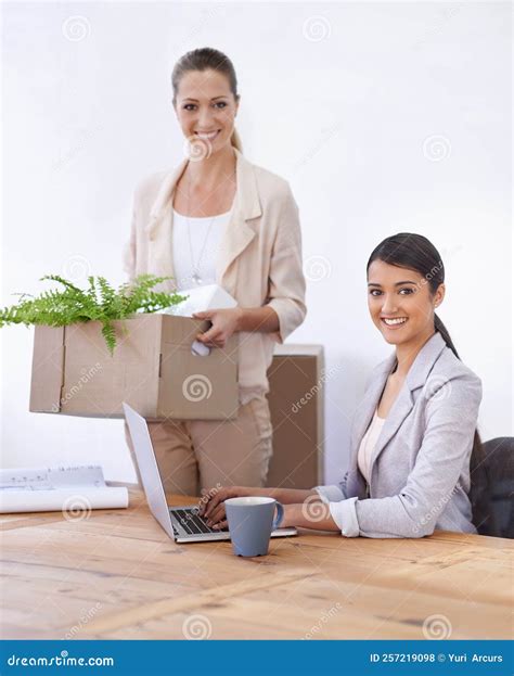 Theyre Happy with Their New Office Space. Two Young Female Colleagues