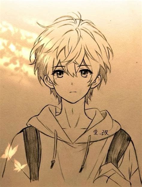 drawing aesthetic easy manga drawings anime boy sketch  anime