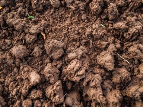 Premium AI Image | Secrets of the Loamy Soil Dark Brown Texture Unveiled