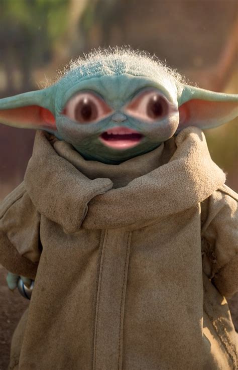 horrified baby yoda Blank Template - Imgflip