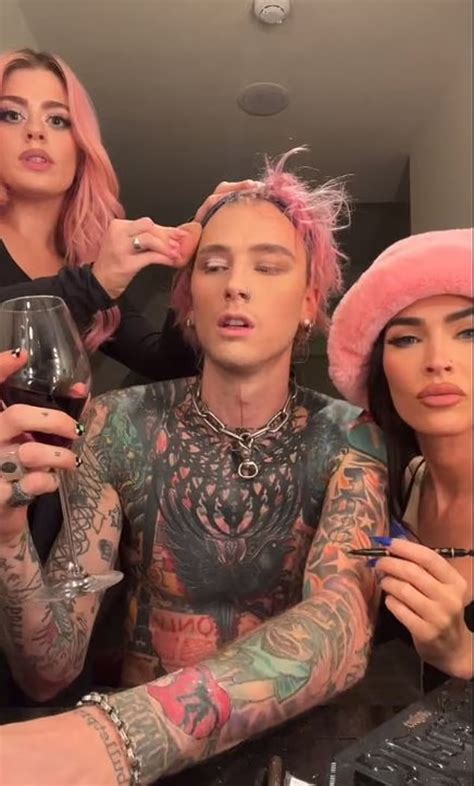 Megan Fox gives Machine Gun Kelly 'wild' makeup look on Instagram Live