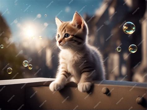 Premium AI Image | cute cat wallpaper