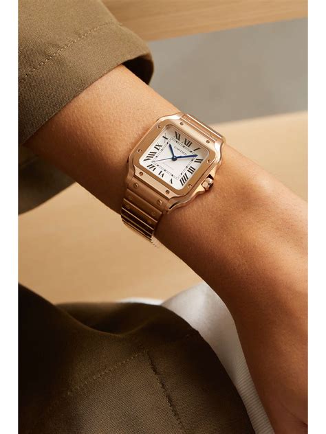 cartier santos de cartier automatic mm medium  karat rose gold