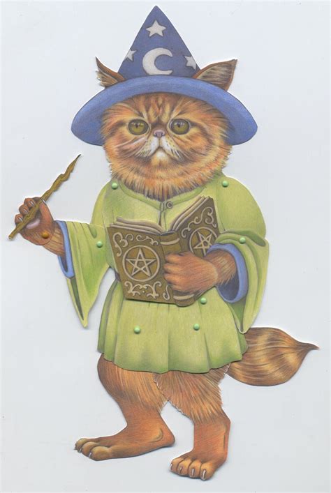 Wilfred the Wizard Cat Downloadable Paper Puppet - Etsy