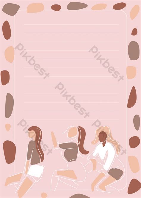 Abstract Color Block Woman Border Background | PSD Free Download - Pikbest