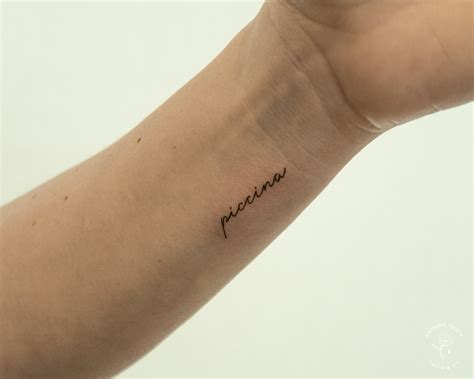 Fine Line and Lettering Tattoos - Natasha Tsozik
