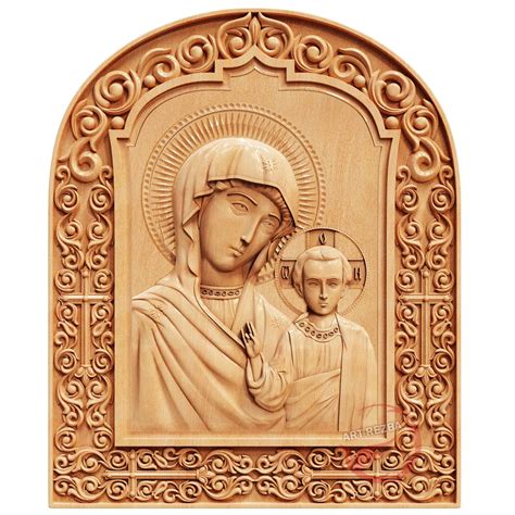 Our Lady Of Kazan 02 01| ART-REZBA | Amazing Wood Carving For You!