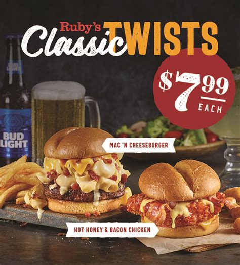 Ruby Tuesday’s New Classic Twists Meals Deliver Big Flavor at a Small