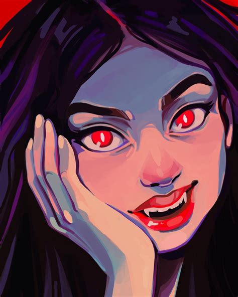 Vampire, me, digital art, 2021 : r/Art