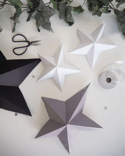 Как сделать рождественскую объемную звезду из бумаги | Diy christmas ...