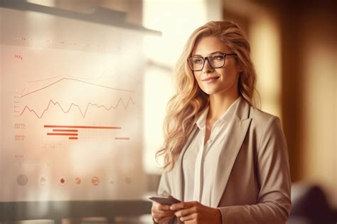 premium ai image portrait   professional financial analyst