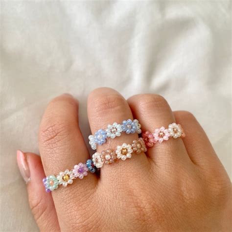 Beaded Rings - Etsy