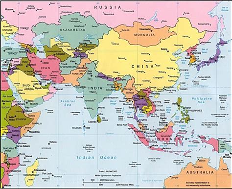 Asia Political Map Printable - Free Printable Maps