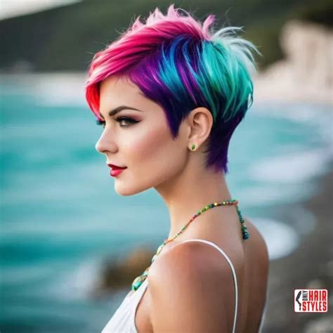 pixie cuts   splash  color  trendy pixie cut ideas