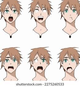 Male Anime Character Different Emotions AI-generated image 2275260533 ...