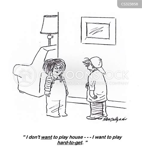 Play Hard To Get Cartoons and Comics - funny pictures from CartoonStock