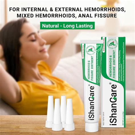 Crema para hemorroides, ungüento para tratamiento de hemorroides y
