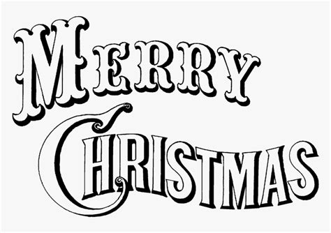 Merry Christmas And Happy New Year Clip Art Black And - Free Black And