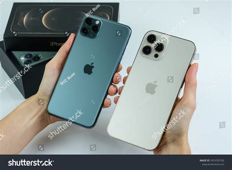 Iphone 12 Pro Max Gold Next Stock Photo (Edit Now) 1853765782