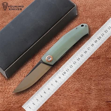 VOUKING G02 складной нож Ножи Лезвие: 12C27N(сатин) Ручка: G10 Открытый ...