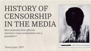 History of censorship in the media at emaze Presentation